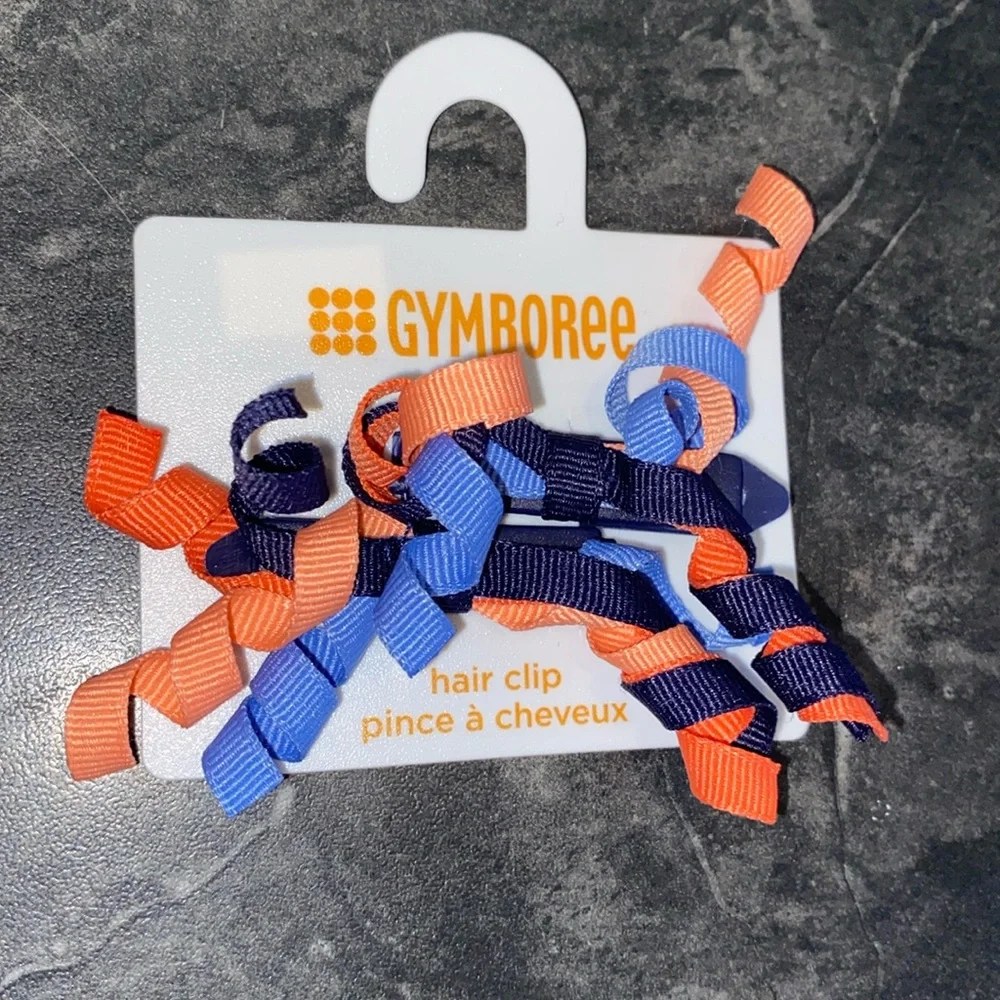 3 Sets Gymboree Curl Ribbon Hair Clip/Barrettes
